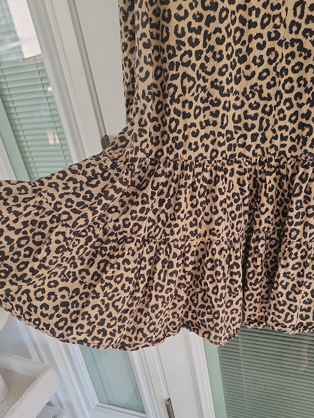 Prima Donna Kiribati Leopard Print Tiered Long-Sleeve Swimwear Dress - Picture 7 of 13